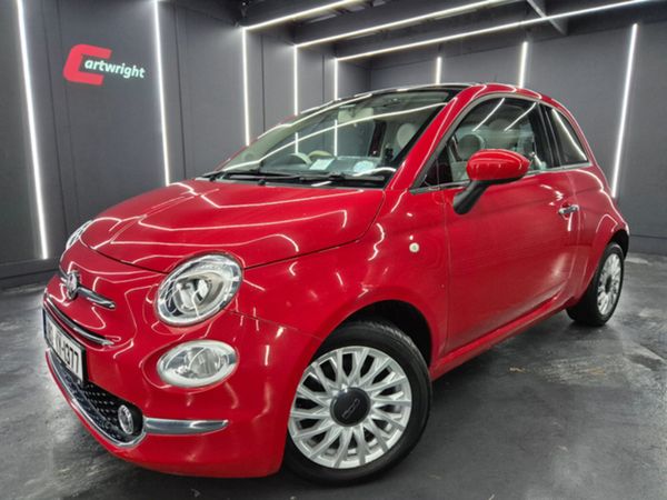 Fiat 500 Hatchback, Petrol, 2018, Red