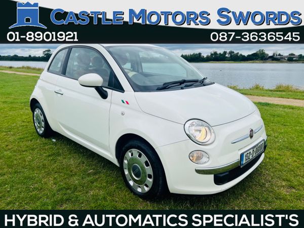 Fiat 500 Hatchback, Petrol, 2015, White