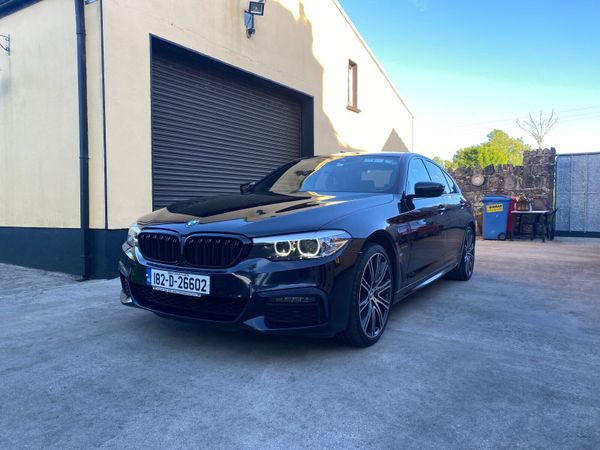 BMW 5-Series Saloon, Petrol Plug-in Hybrid, 2018, Black