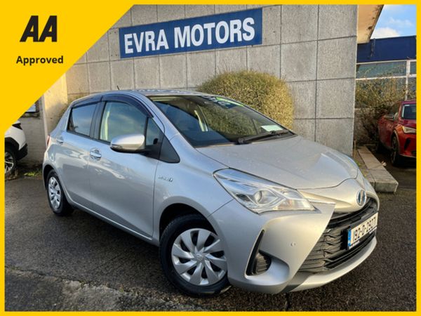Toyota Vitz Hatchback, Petrol Hybrid, 2019, Silver