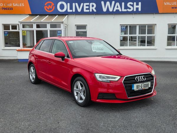Audi A3 Hatchback, Diesel, 2018, Red