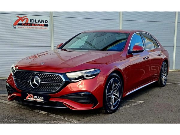 Mercedes-Benz E-Class Saloon, Diesel Hybrid, 2024, Red