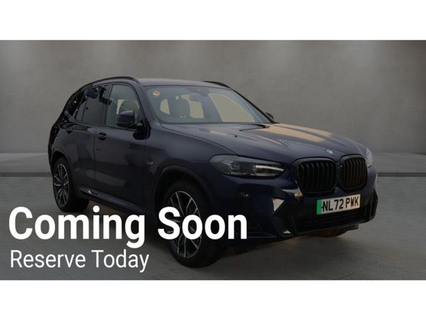 BMW X3 SUV, Petrol Plug-in Hybrid, 2022, Blue