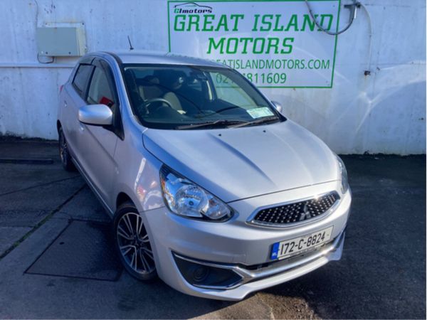 Mitsubishi Mirage Hatchback, Petrol, 2017, Silver