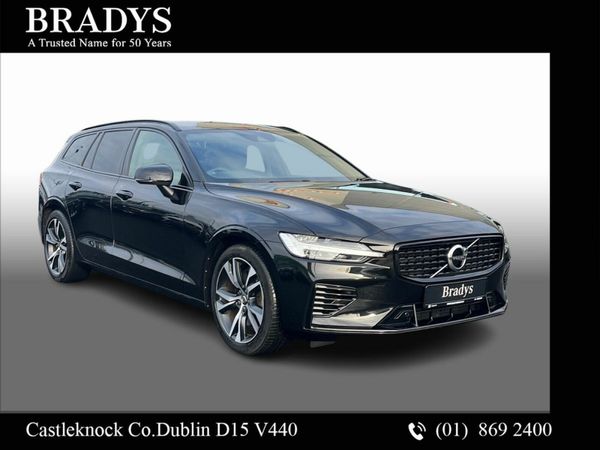 Volvo V60 Estate, Petrol Plug-in Hybrid, 2021, Black