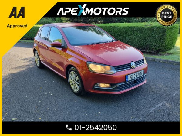 Volkswagen Polo Hatchback, Petrol, 2015, Red