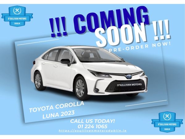 Toyota Corolla Saloon, Petrol Hybrid, 2023, White
