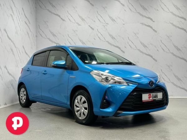 Toyota Vitz Hatchback, Petrol Hybrid, 2019, Blue
