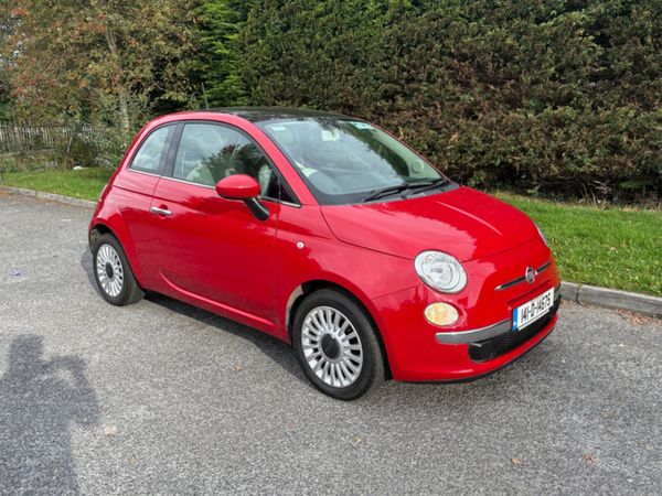 Fiat 500 Hatchback, Petrol, 2014, Red