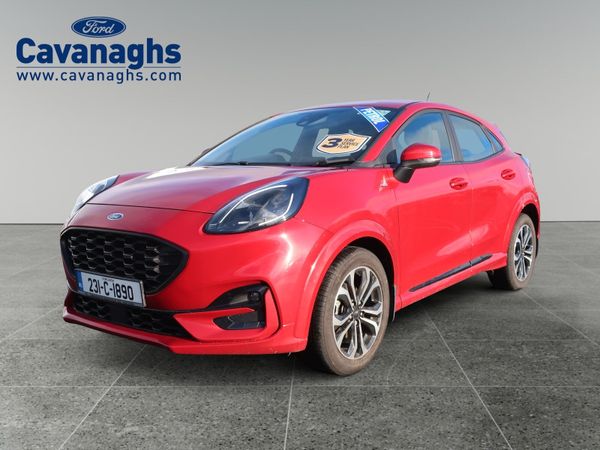 Ford Puma MPV, Petrol Hybrid, 2023, Red
