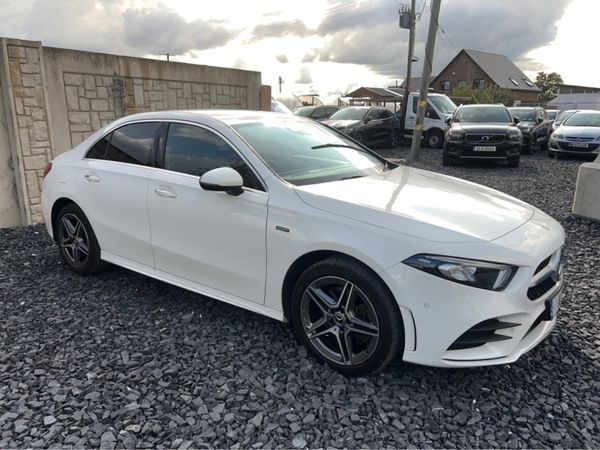 Mercedes-Benz A-Class Saloon, Petrol Hybrid, 2021, White