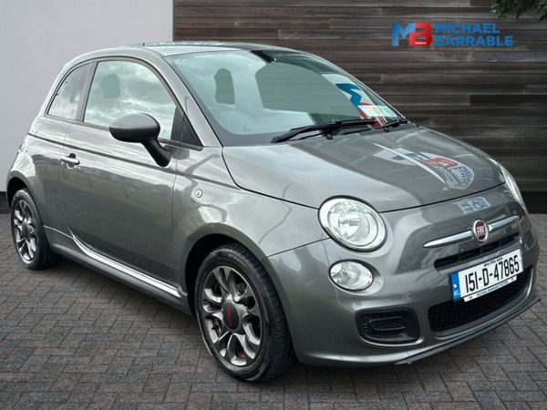 Fiat 500 Hatchback, Petrol, 2015, Grey