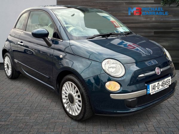 Fiat 500 Hatchback, Petrol, 2014, Blue