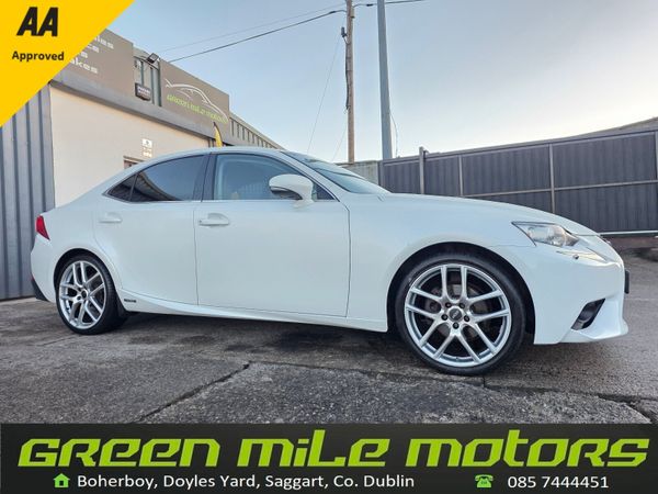 Lexus IS Saloon, Petrol Hybrid, 2014, White