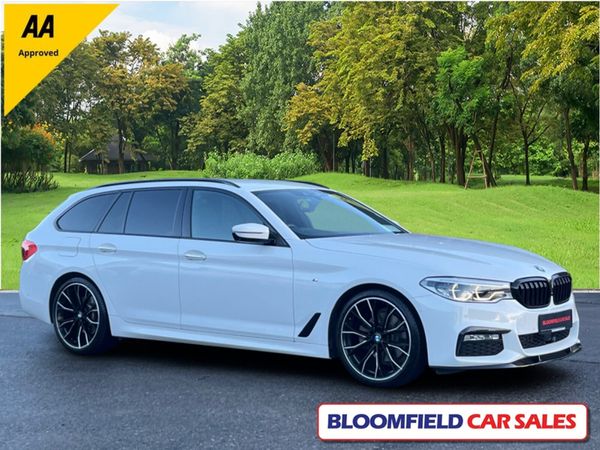 BMW 5-Series Estate, Diesel, 2017, White