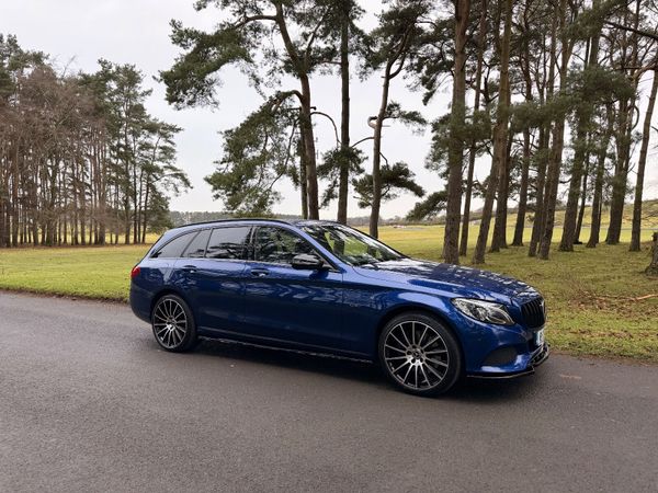 Mercedes-Benz C-Class Estate, Petrol Plug-in Hybrid, 2018, Blue