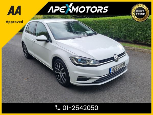 Volkswagen Golf Hatchback, Petrol, 2018, White