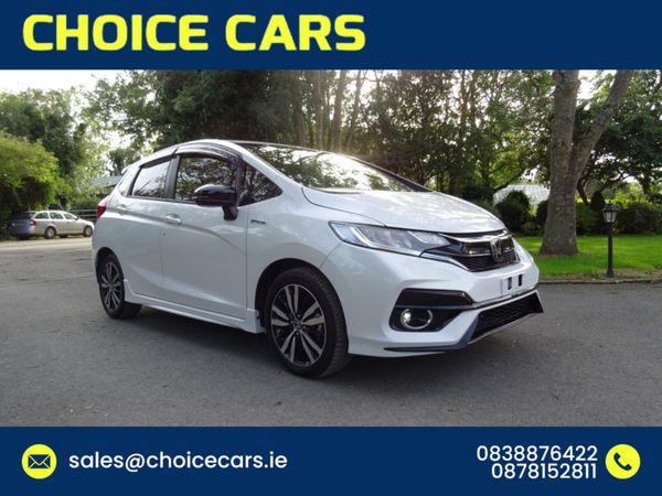 Honda Fit Hatchback, Petrol Hybrid, 2019, White