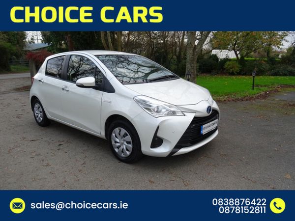 Toyota Yaris Hatchback, Petrol Hybrid, 2018, White