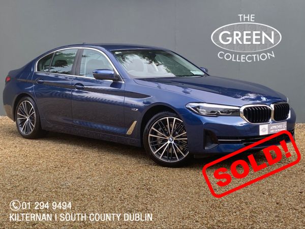 BMW 5-Series Saloon, Petrol Plug-in Hybrid, 2022, Blue