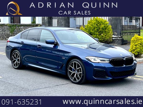 BMW 5-Series Saloon, Petrol Plug-in Hybrid, 2022, Blue