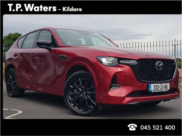 Mazda CX-60 SUV, Petrol Plug-in Hybrid, 2023, Red