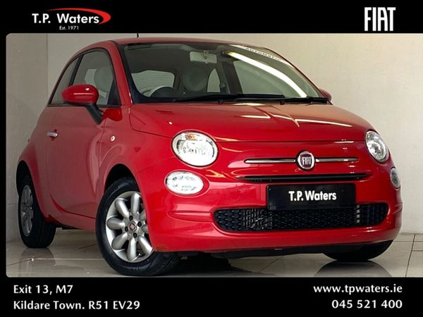 Fiat 500 Hatchback, Petrol, 2018, Red