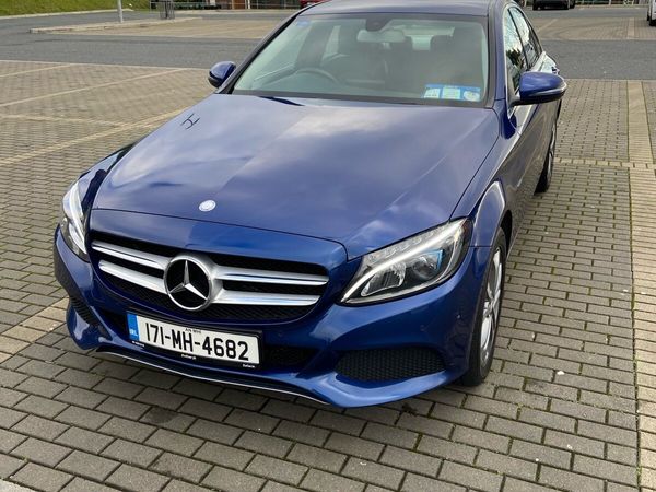 Mercedes-Benz C-Class Saloon, Petrol Plug-in Hybrid, 2017, Blue