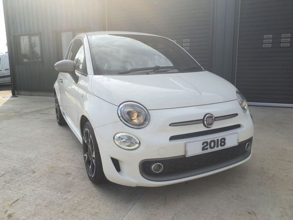 Fiat 500 Hatchback, Petrol, 2018, White
