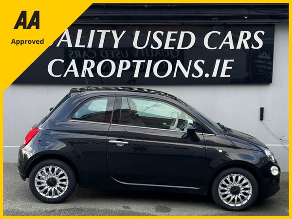 Fiat 500 Hatchback, Petrol, 2018, Black
