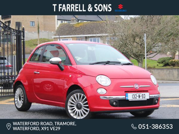 Fiat 500 Hatchback, Petrol, 2013, Red