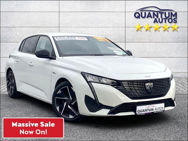 Peugeot 308 Hatchback, Petrol Plug-in Hybrid, 2022, White