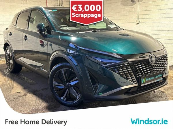 Nissan Qashqai MPV, Petrol Hybrid, 2025, Green