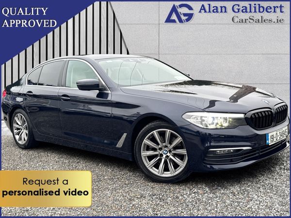 BMW 5-Series Saloon, Diesel, 2019, Blue