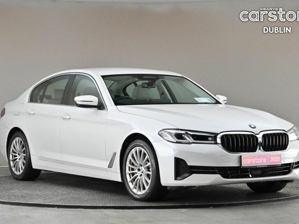 BMW 5-Series Saloon, Petrol Plug-in Hybrid, 2020, White