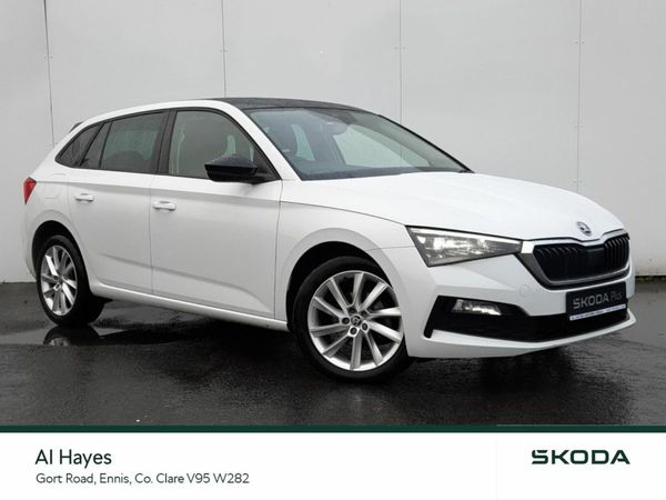 Skoda Scala Hatchback, Petrol, 2019, White