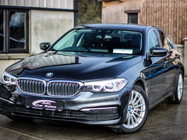 BMW 5-Series Saloon, Petrol Hybrid, 2017, Black