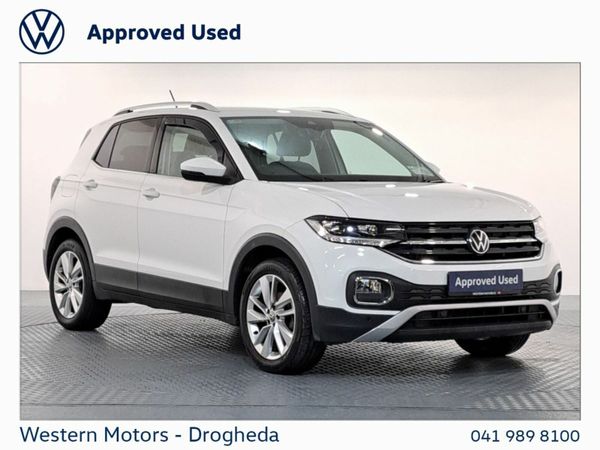 Volkswagen T-Cross SUV, Petrol, 2023, White