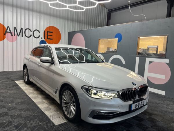 BMW 5-Series Saloon, Petrol Plug-in Hybrid, 2018, White