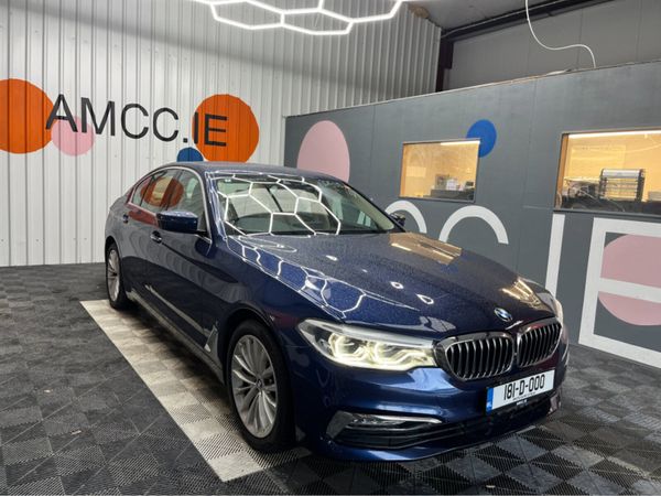 BMW 5-Series Saloon, Petrol Plug-in Hybrid, 2018, Blue