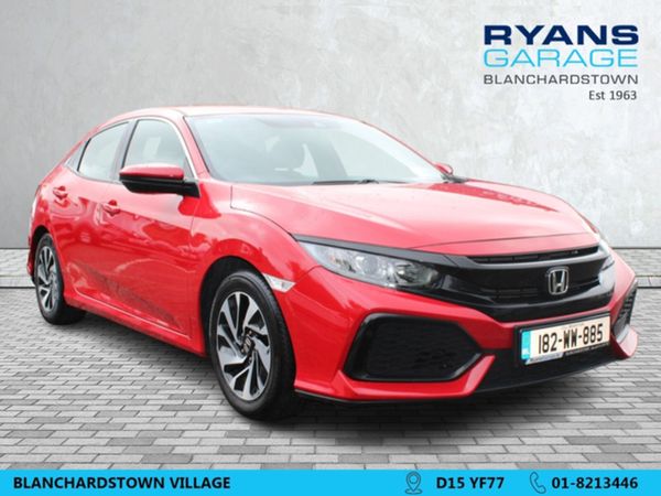 Honda Civic Hatchback, Petrol, 2018, Red