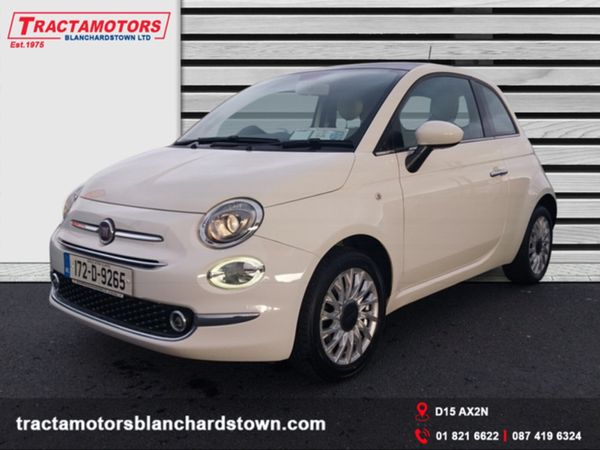 Fiat 500 Hatchback, Petrol, 2017, White