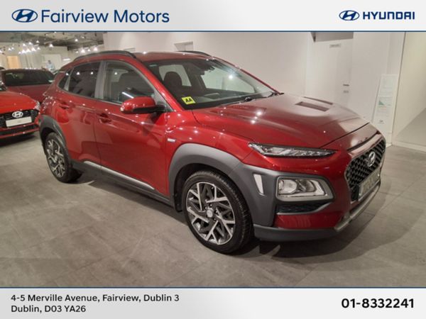 Hyundai KONA SUV, Petrol Hybrid, 2020, Red