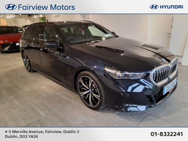 BMW 5-Series Estate, Petrol Plug-in Hybrid, 2025, Black
