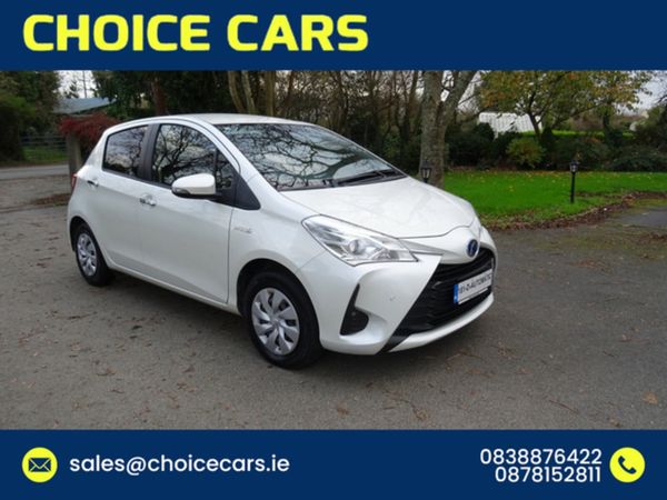 Toyota Yaris Hatchback, Petrol Hybrid, 2018, White