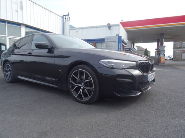 BMW 5-Series Saloon, Diesel Hybrid, 2021, Black