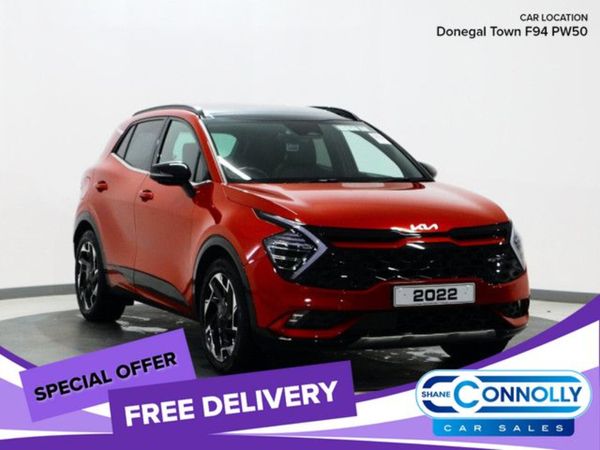 Kia Sportage SUV, Petrol Hybrid, 2022, Red