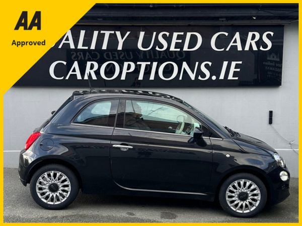 Fiat 500 Hatchback, Petrol, 2018, Black