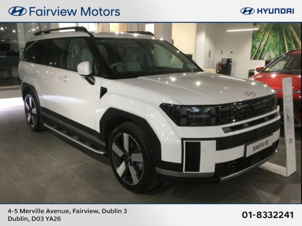 Hyundai Santa Fe SUV, Petrol Plug-in Hybrid, 2026, White