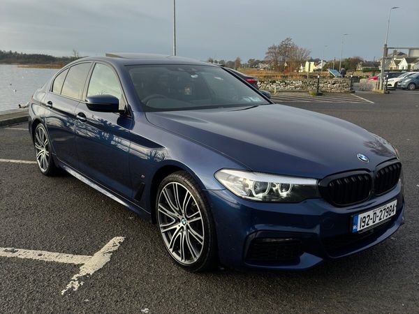 BMW 5-Series Saloon, Petrol Plug-in Hybrid, 2019, Blue